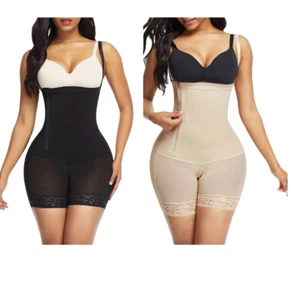 Side Zipper Firm Compression Tummy Control Fajas Body Shaper Postpartum Support - Picture 1 of 14