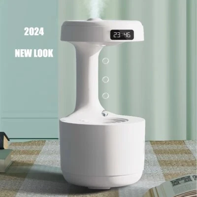 Anti Schwerkraft Luftbefeuchter/ LED Uhr Anzeige / Luftbefeuchter Mit Nachtlicht - Bild 1 von 4