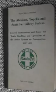 Atchison Topeka & Santa Fe Sistema ferroviario regole freno ad aria 1957 - Foto 1 di 2