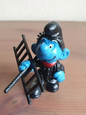 Schlümpfe Super Schlumpf Schornsteinfeger Kaminkehrer Peyo Schleich Smurfs - Bild 1 von 4
