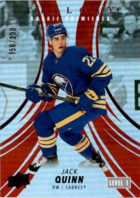 2022-23 Upper Deck Trilogy #142 Jack Quinn Red #/299 - Image 1 of 2