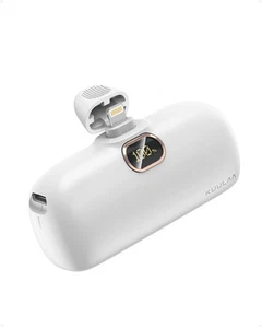 Mini iPhone Power Bank 5000mAh Battery Power Bank Small Portable Charger Plug-in - Zdjęcie 1 z 7