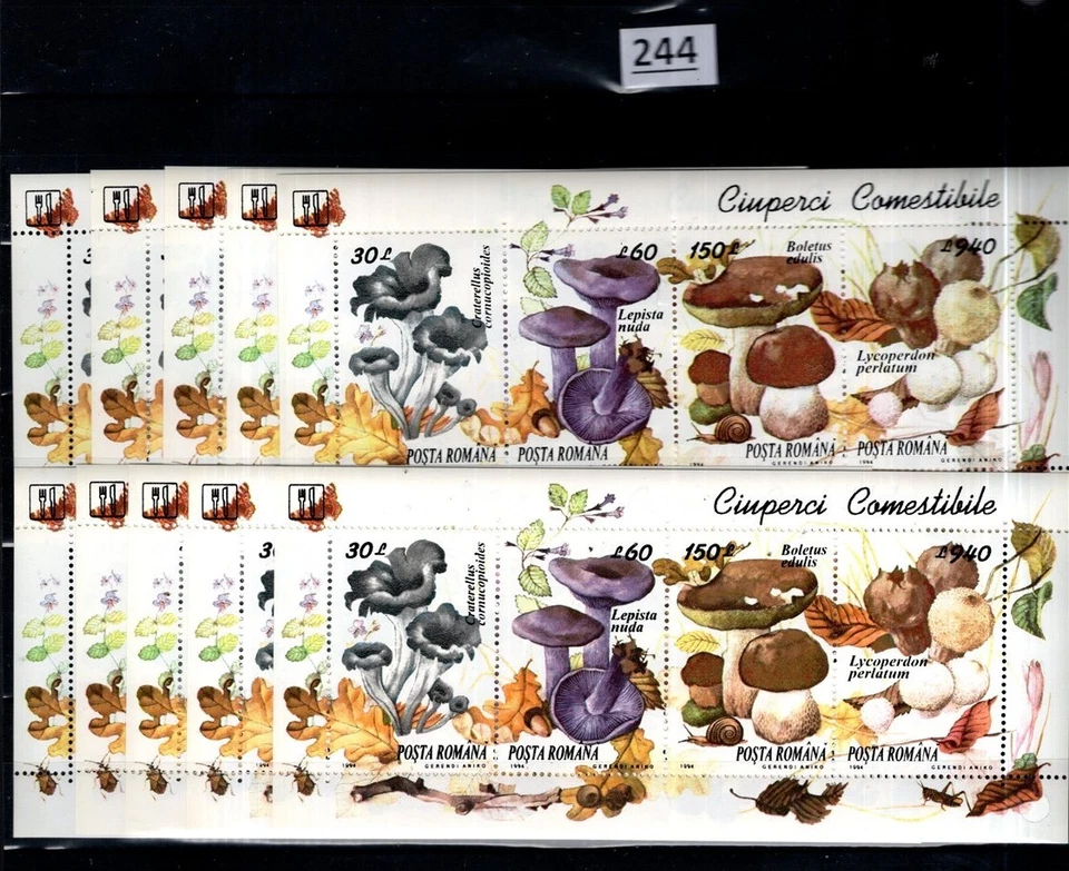 OH 10X ROMANIA 1994 - MNH - MUSHROOMS - FLORA - image 1 of 1