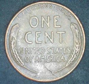 Lamination Lincoln Wheat Cent 1946 - Picture 1 of 4
