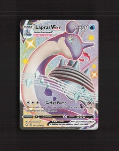 Tarjeta Pokémon Lapras VMAX SV111/SV122 Shining Fates Shiny Holo rara casi nueva - Imagen 1 de 10