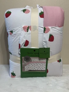 Kate Spade Erdbeere Bettdecken-Set Full/Queen - Bild 1 von 7