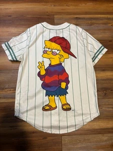 Camiseta deportiva de béisbol vintage Y2K Lisa Simpson Whatever The Simpsons talla grande - Imagen 1 de 8