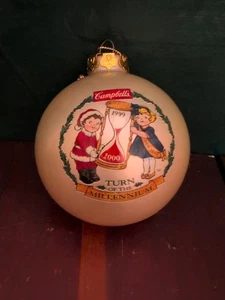 Vintage Y2K Campbell's Soup Ornament Holidays Christmas Turn Of The Millennium - Picture 1 of 24