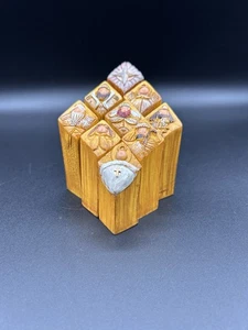 Belén ENESCO 2009 Pilar del Cielo con versos bíblicos de Kim Lawrence conjunto de 9 piezas - Imagen 1 de 4