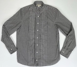 J.Crew x Thomas Mason Hemd für J.Crew Gingham Knopfleiste Plissee Größe 12 - Bild 1 von 7