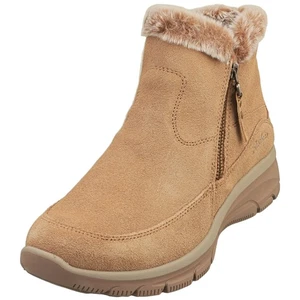 Skechers Easy Going Cool Zip Womens Casual Boots in Tan - Bild 1 von 8