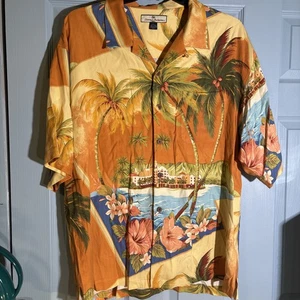 TOMMY BAHAMA 100% SILK-  Size XL Resort, Cruise, Tropical. - Picture 1 of 7