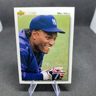 1992 Upper Deck #291 Mel Hall New York Yankees MLB Major League Baseball Card - Image 1 of 2