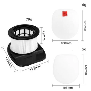 Juego de 1/2 algodones de filtro para aspiradora Shark IZ162H 362H 363HT 440H 462H 483H - Imagen 1 de 7