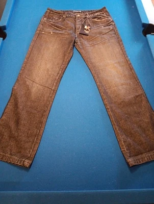 Antik Mens American Flag Embroidered Button Fly Jeans 36/32.5 - Image 1 of 4