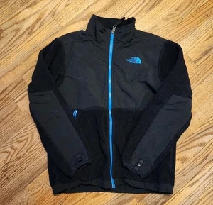 North Face Jungen Größe L (14-16) schwarz & blau Fleece - Bild 1 von 3