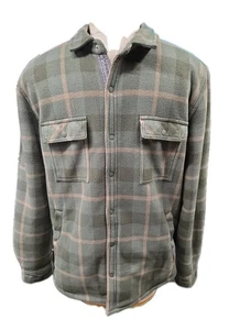 Voyager- Mens Green Fleece Lined Flannel- Size M - Picture 1 of 15