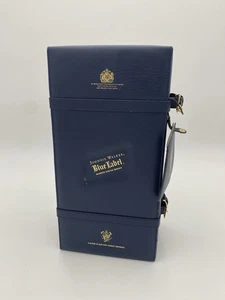 Johnnie Walker Blue Label Box & leere Flasche Leder Blue Label Whiskey - Bild 1 von 9