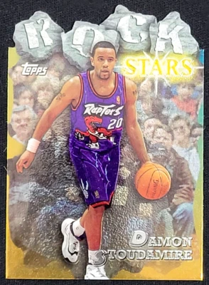 1996-97 TOPPS DAMON STOUDAMIRE РОК-ЗВЕЗДЫ ВЫСЕЧЕННЫЕ SP - Изображение 1 из 2