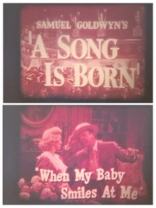 2 x 1948 CINEMA TRAILERS SUPER 8 COLOUR SOUND 8MM CINE FILM 120FT - Bild 1 von 19