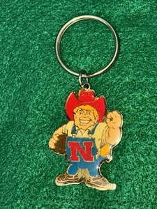 VINTAGE “HERBIE HUSKER" KEY CHAIN UNIVERSITY OF NEBRASKA CORNHUSKERS ENAMEL - Picture 1 of 5