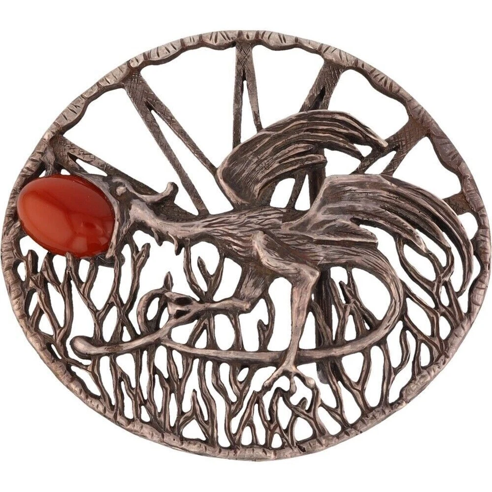 Dragón de plata esterlina hecho a mano piedras preciosas gótico gótico años 70 nuevo de colección hebilla de cinturón Foto 1 de 4