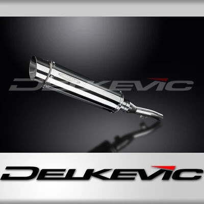 Silenciador de escape redondo de acero inoxidable Yamaha XT250 08-22 Delkevic Slip On 14" Foto 1 de 4