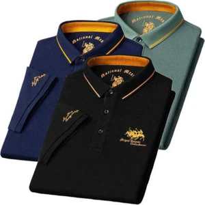 Men's Short Sleeve Polo Shirts - Picture 1 of 43
