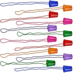 12 Pcs Shot Cup Necklace Bridal Shot Glass Necklace Team Bride Wedding Party - Picture 1 of 17