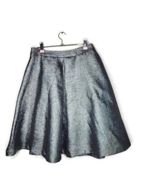 Falda Completa Plisada Invertida Rosa Endless en Plata Metálica Talla L Foto 1 de 4