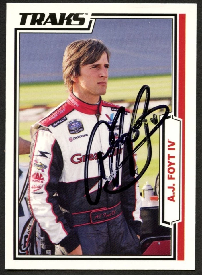 Tarjeta coleccionable A. J. Foyt IV #55 firmada autografiada 2006 TRAKS NASCAR Foto 1 de 1
