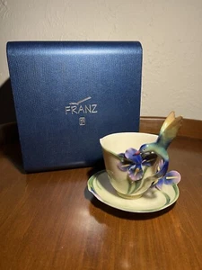 Franz Langschwanz Kolibri Tasse und Untertasse - Bild 1 von 5