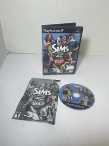 Playstation 2 Game -The Sims 2 Pets - Case - Disc - Manual Original - Picture 1 of 8