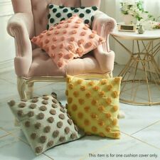 Boho Throw Pillow Covers Decorative Cushion Case Cotton Woven Tufted Soft Modern