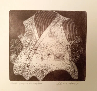 Holzstich Original CORPUS CORRUPTUS von Robert Schanzenbacher - Bild 1 von 3