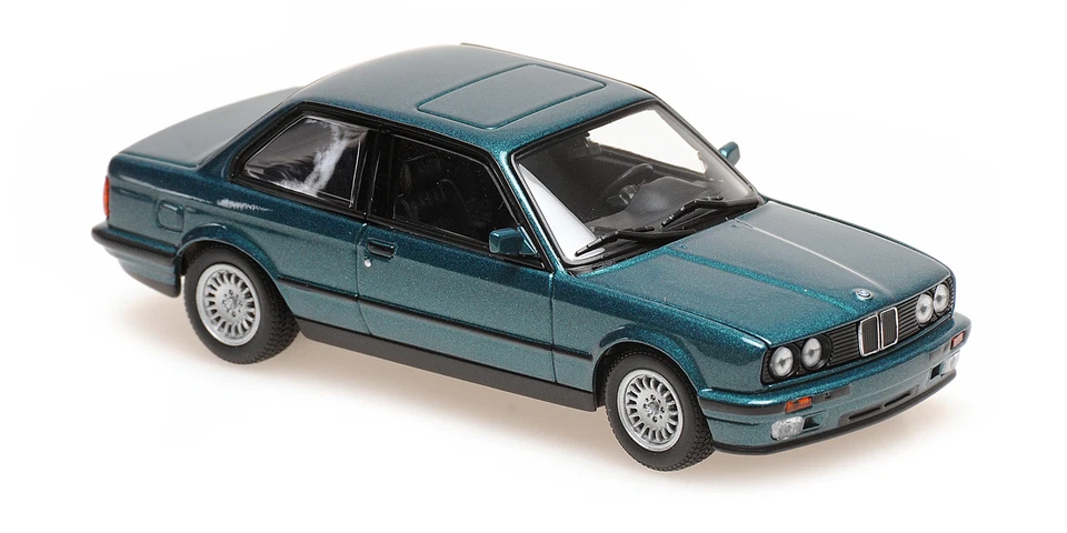 BMW e30 3er-series 1989 verde met. modello di auto 940024002 Maxichamps 1:43 - Immagine 1 di 1