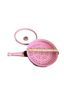 Tiborang 8 in 1 Frying Pans Nonstick,11" Frying Pan Skillet with Lid & Strainer - Picture 1 of 6