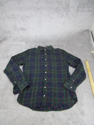 Camisa Gant Para Hombre Tinkering Sarga Negra Verde Franela a Cuadros Abotonada Foto 1 de 4