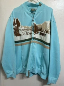LRG Lifted Research Group Powder Moves track jacket 2XL blue vintage - Picture 1 of 7