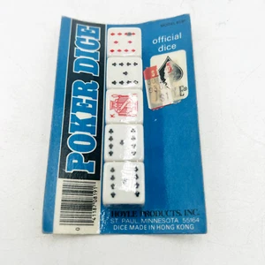 NUEVO Dados de Poker Oficiales Hoyle Modelo 8191 De Colección 1992 SELLADOS - Imagen 1 de 2