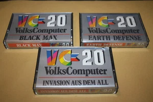 Earth Defense, Black Max, Invasion aus dem All, Commodore VC 20 Kassetten VIC20 - Bild 1 von 11