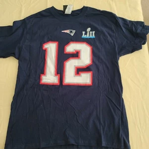 New England Patriots Tom Brady NFL Fanatics Blue Shirt Size XL XLarge - New! - Picture 1 of 7