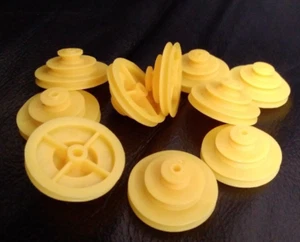 NEW 10pcs TRIPLE/THREE LAYER PULLEY WHEELS 9/18/27mm Changeable gears - Picture 1 of 3