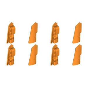Lego Technic Bricks 8x Bright Orange 2x5 Studless Panels - 43499 43500 - NEW - Picture 1 of 5