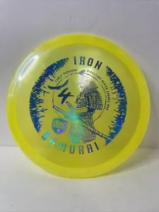 Disc Golf Discmania Iron Samurai 4 Eagle McMahon Chroma C-Line MD3 Yellow 177g - Picture 1 of 8