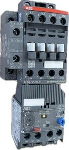 3/4HP MOTOR STARTER 240V 3 Phase 2NO/1NC 24VDC Coil ABB AF09-30-10-11 EF19-2.7 - Picture 1 of 3