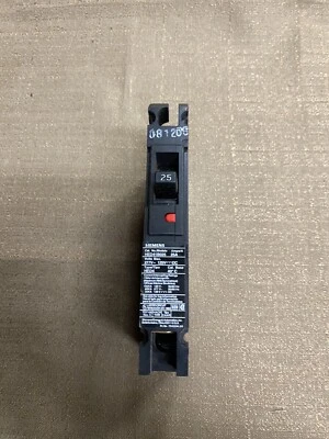 Siemens HED41B025 25 amp 1 pole HED4 277v Circuit Breaker Great Condition - Image 1 of 3