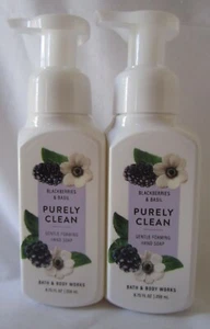 Lote de 2 ESPUMA Bath & Body Works PURAMENTE LIMPIO - MORAS Y ALBAHACA - Imagen 1 de 3
