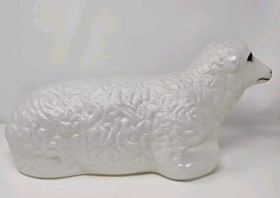 Vintage General Foam Plastics 19" Sheep Lamb Christmas Nativity Blow Mold - Image 1 of 4