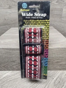 Vintage New Kalimar Camera Shoulder Strap 2 inch wide Hippie Embroidered Wooven, - Picture 1 of 5